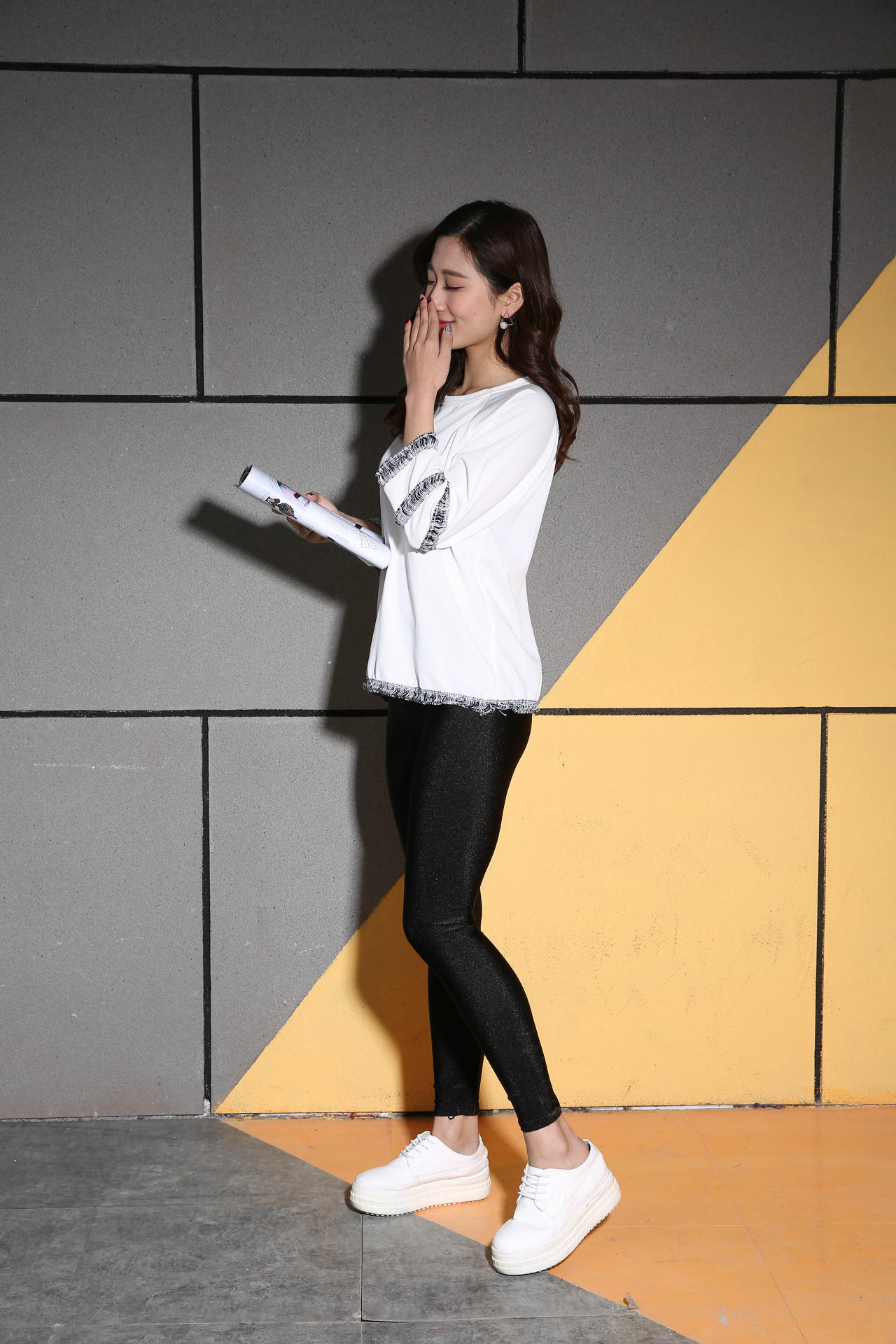 a2018春季新款大码高腰九分锦纶光泽裤女修身踩脚打底裤女裤批发