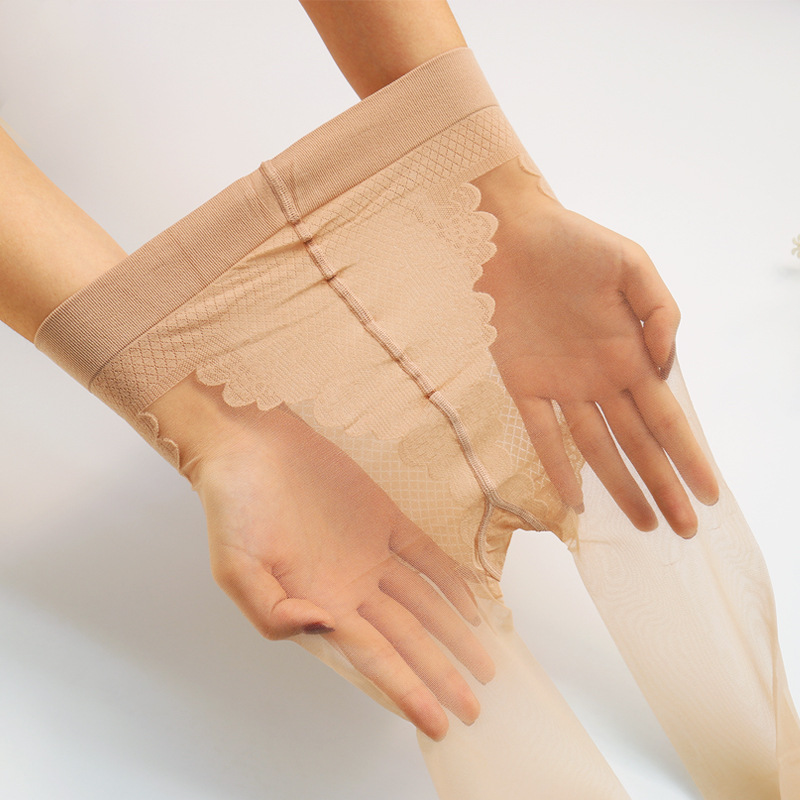 爆款10d蝴蝶裆包芯丝连裤袜超薄丝袜 女士独立包装厂家袜子批发