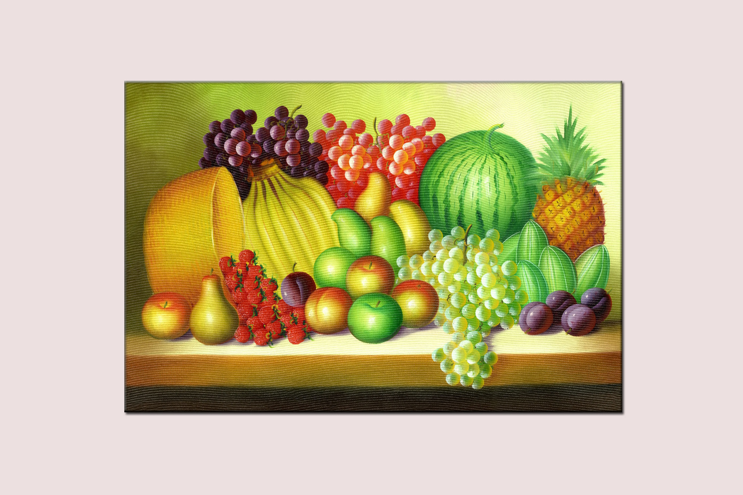 厂家直销客厅卧室手绘油画防水不褪色装饰画宾馆酒店逼真水果画