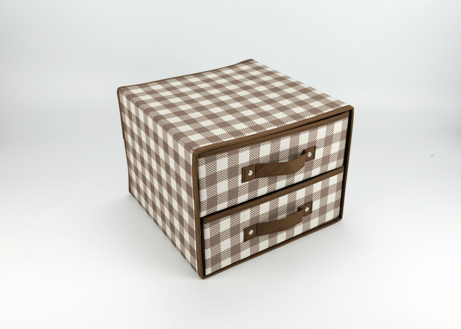 抽屉式收纳盒 牛津布二层二抽收纳盒 定做批发新款收纳盒