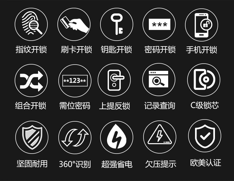 欧瑞智能家用防盗门指纹密码锁门锁智能电子感应锁手机app遥控