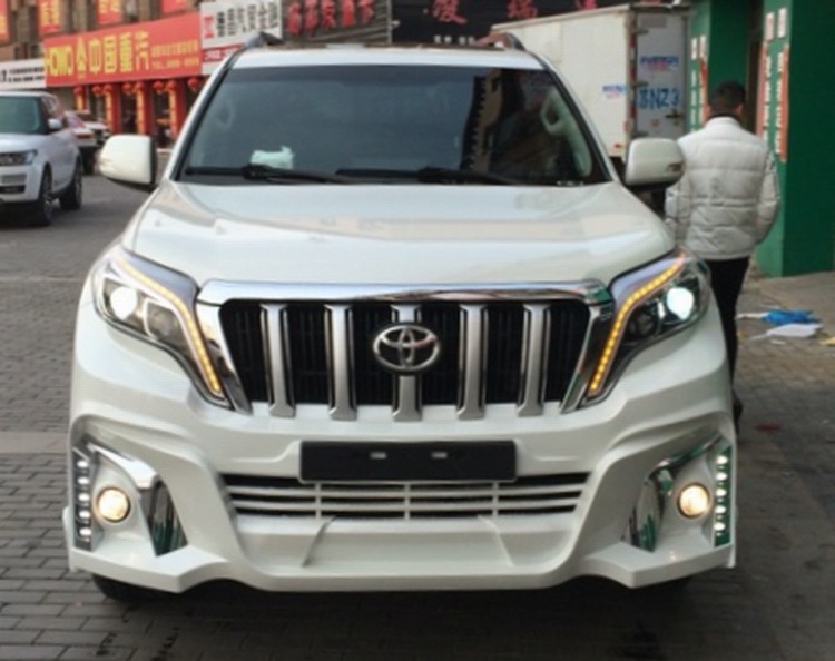 丰田普拉多改装wald大包围 霸道包围 普拉多2700改装前杠中网后唇