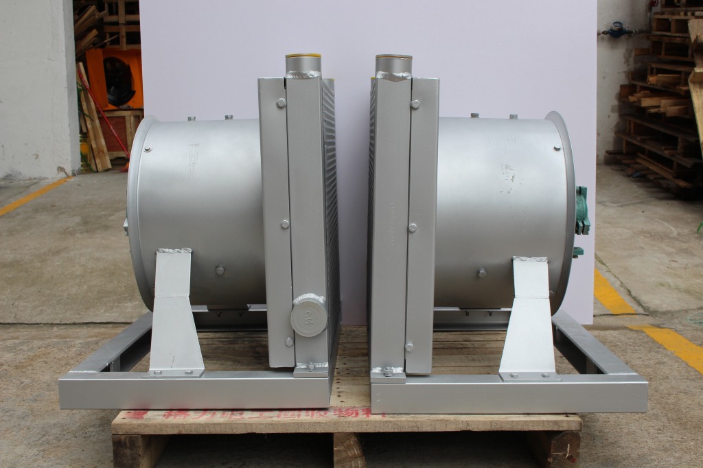 睿佳厂家现货 防爆风机液压油散热器矿井用防护等级液压油散热器