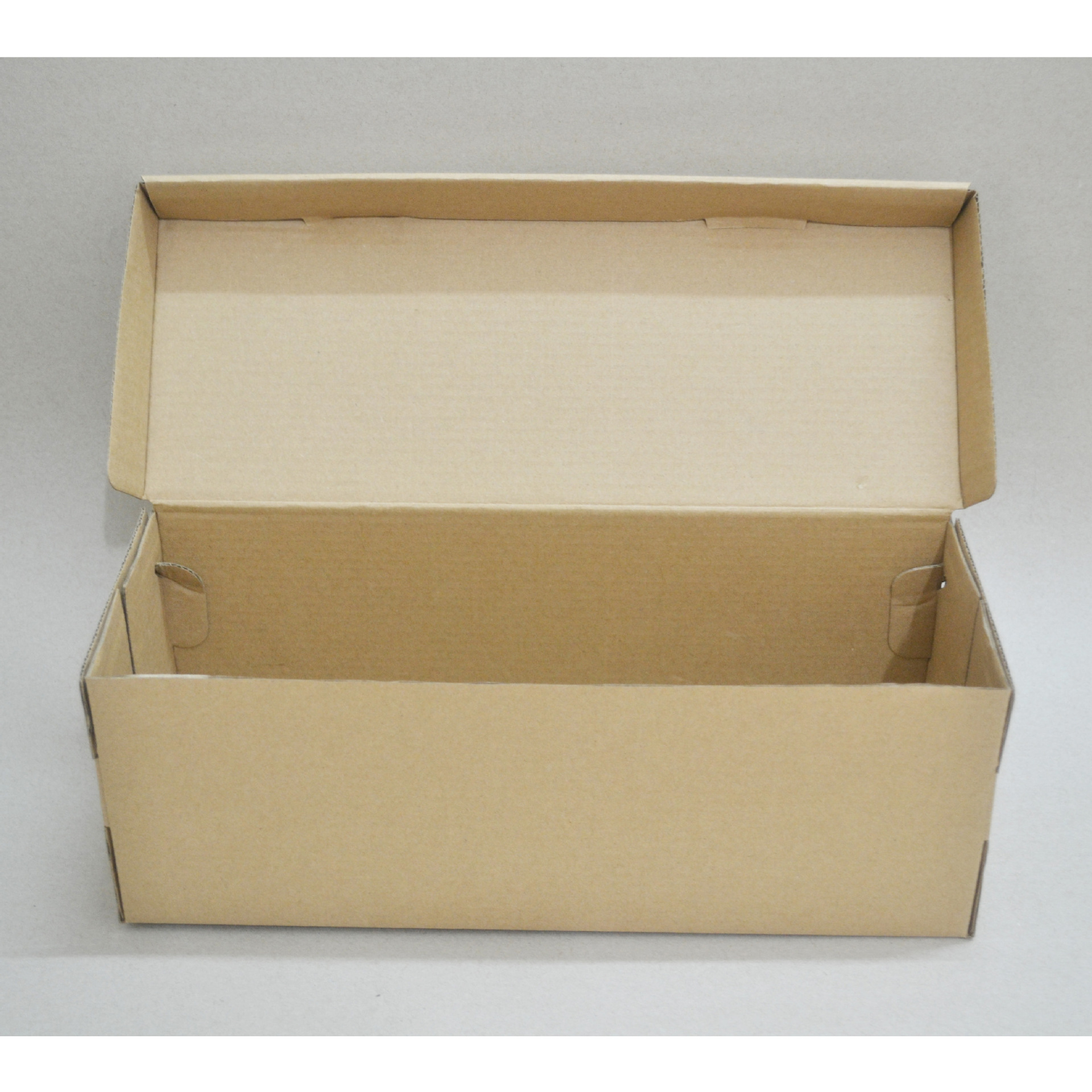 现货瓦楞盒布连盖公版翻盖鞋盒纸盒空白通用凉鞋包装厂家批发定做