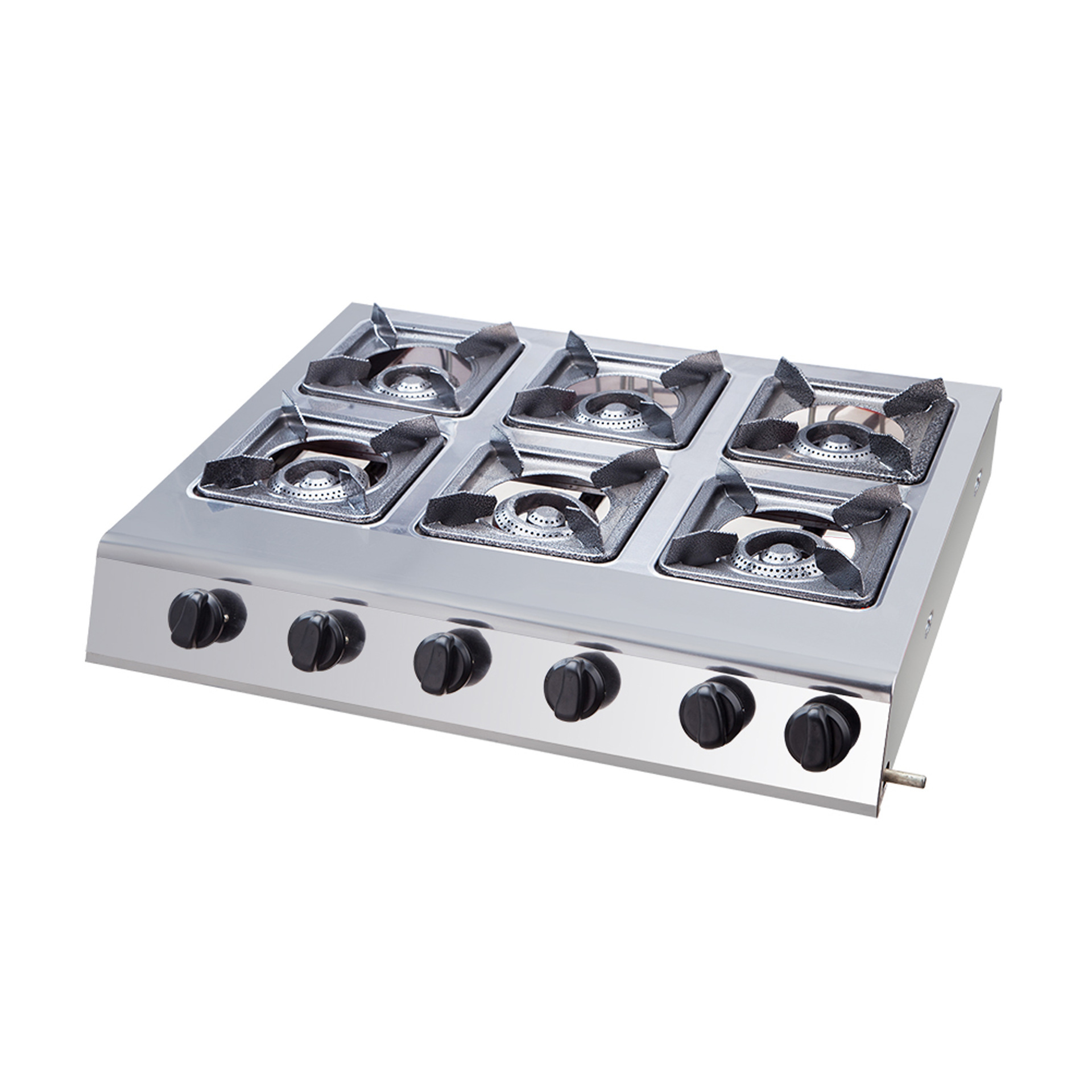 六眼头煲仔炉台式灶商用燃气液化气天然气不锈钢饭店节能多眼广东