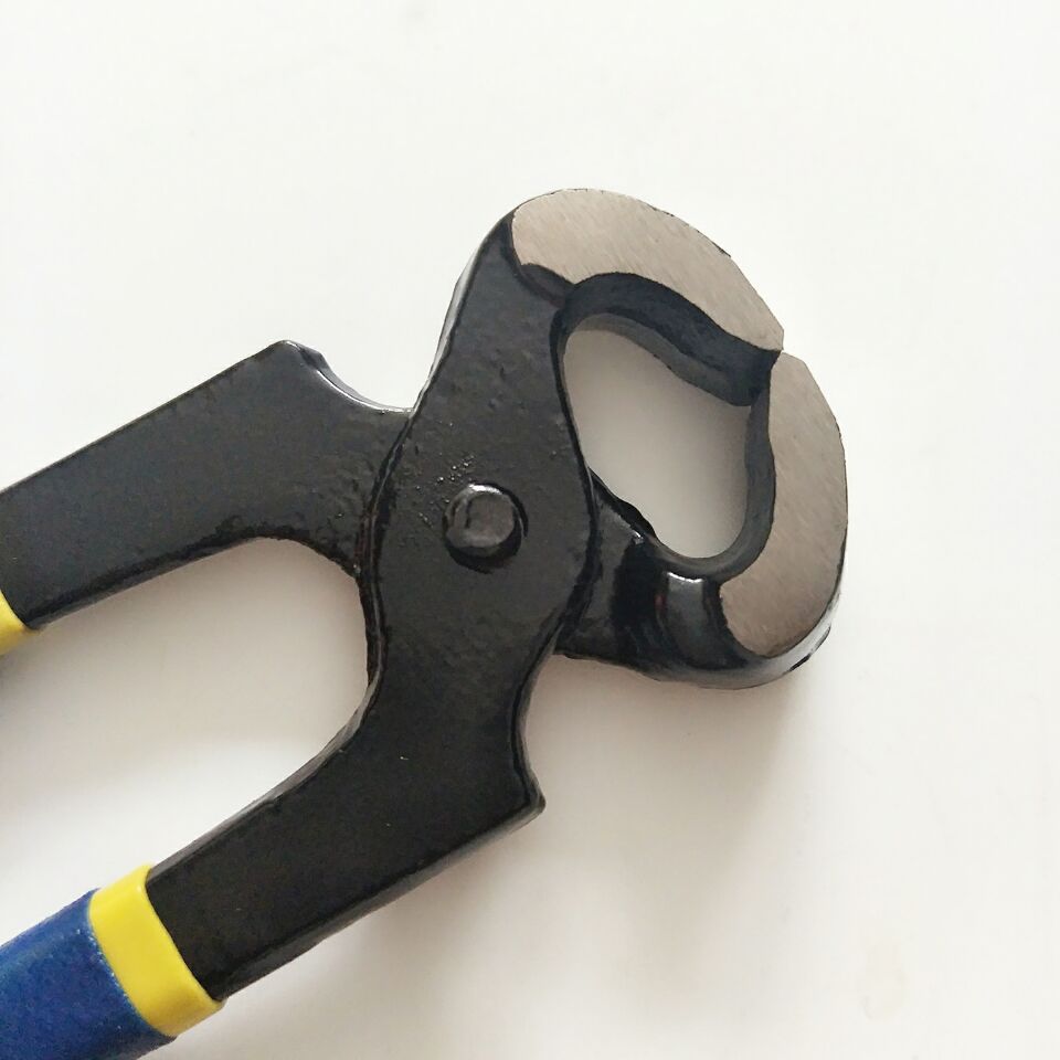 厂家直销8寸胡桃钳起钉钳修鞋拔钉钳子省力沾塑柄胡桃钳