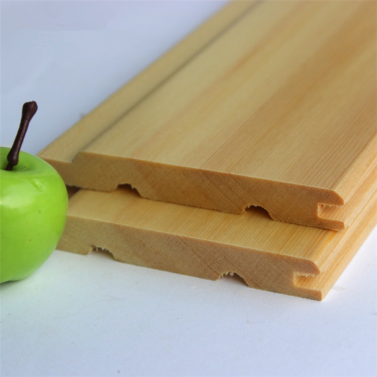 吊顶云杉免漆扣板 云杉实木免漆板 云杉木质吊顶隔墙板防腐木板