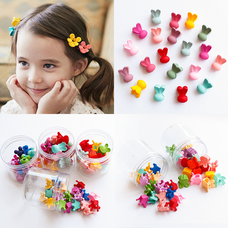 Children's Baby Hairware Rabbit Small Flower Crown Love Bear Grip Set Mini Bang Barrettes Wholesale