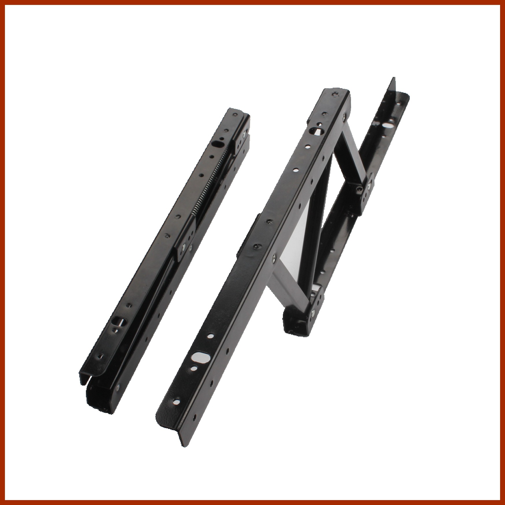 家具折叠五金件 咖啡茶几桌移动升降托架支撑架 折叠弹簧升降器