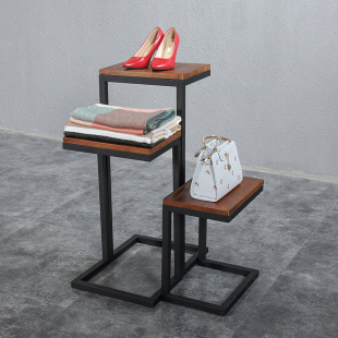 铁艺服装展示台包包架服装店鞋帽流水台橱窗设计摆设置物柜架包邮