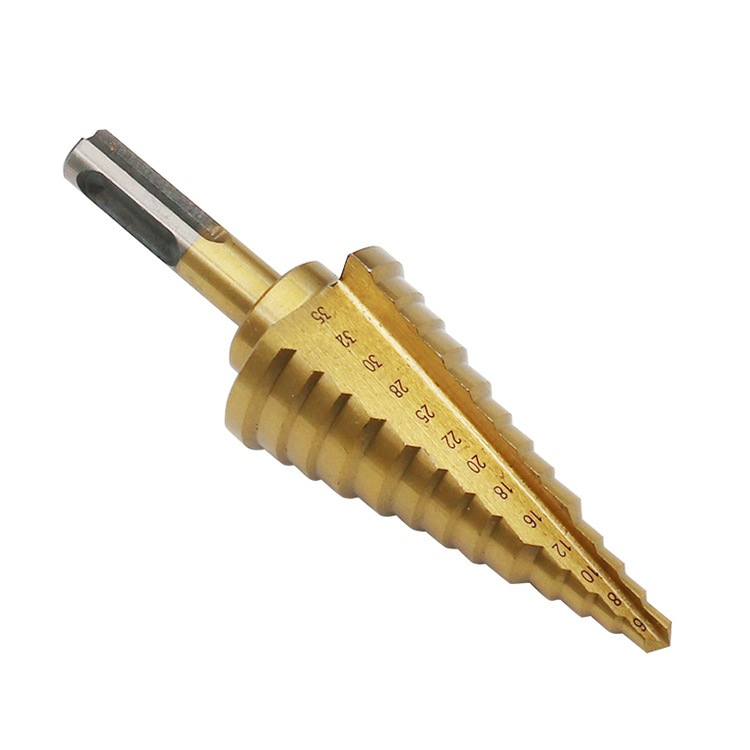 两坑两槽柄直槽阶梯钻 宝塔钻 台阶钻头 扩孔钻6-35 铁板 铝板
