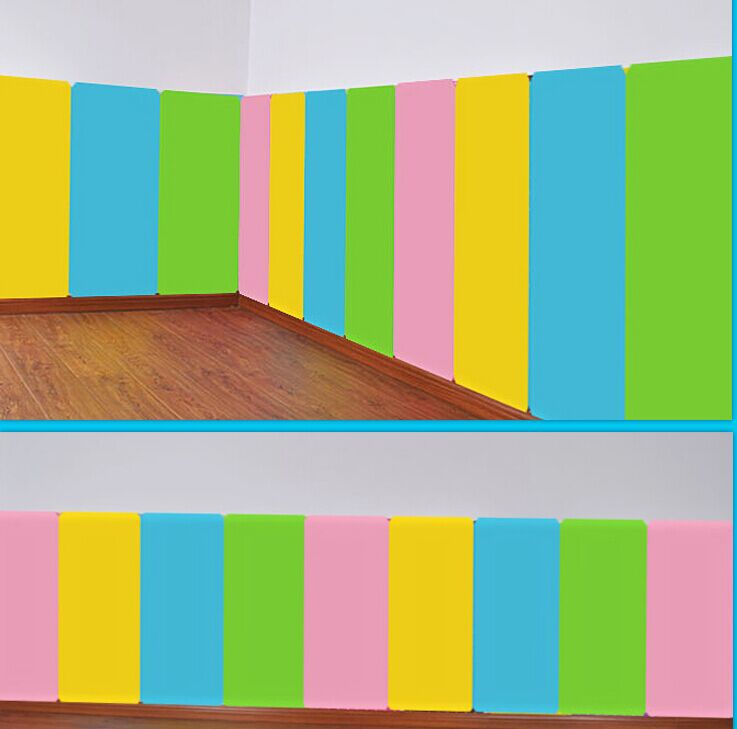 幼儿园防撞墙裙软包墙贴婴儿童宝宝泡沫垫海绵墙面加厚墙围纸自粘