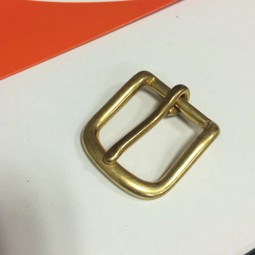 纯铜皮带扣头 d型黄铜针扣女士裤带扣男士高端皮带扣头包带挂扣