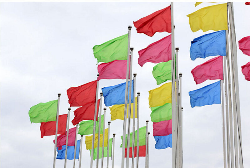 厂家直销节庆用品促销工地装饰布置串旗五色广告彩旗飘旗刀旗定制