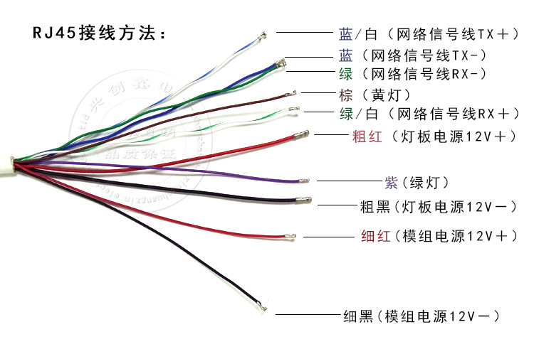 海康摄像头线序图片