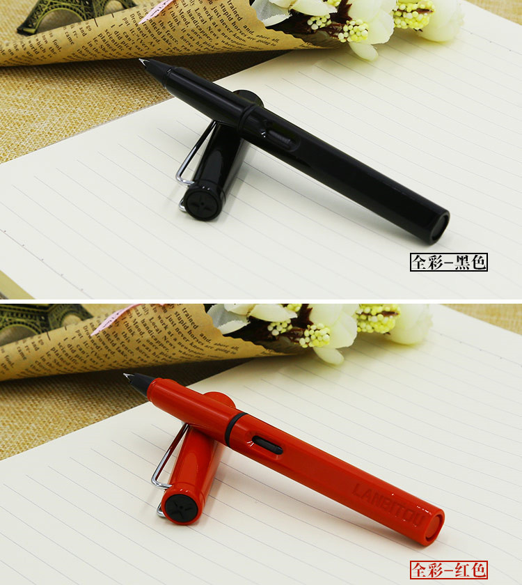 批发烂笔头757学生矫正姿势钢笔两用可换墨囊/吸墨糖果色练字书法