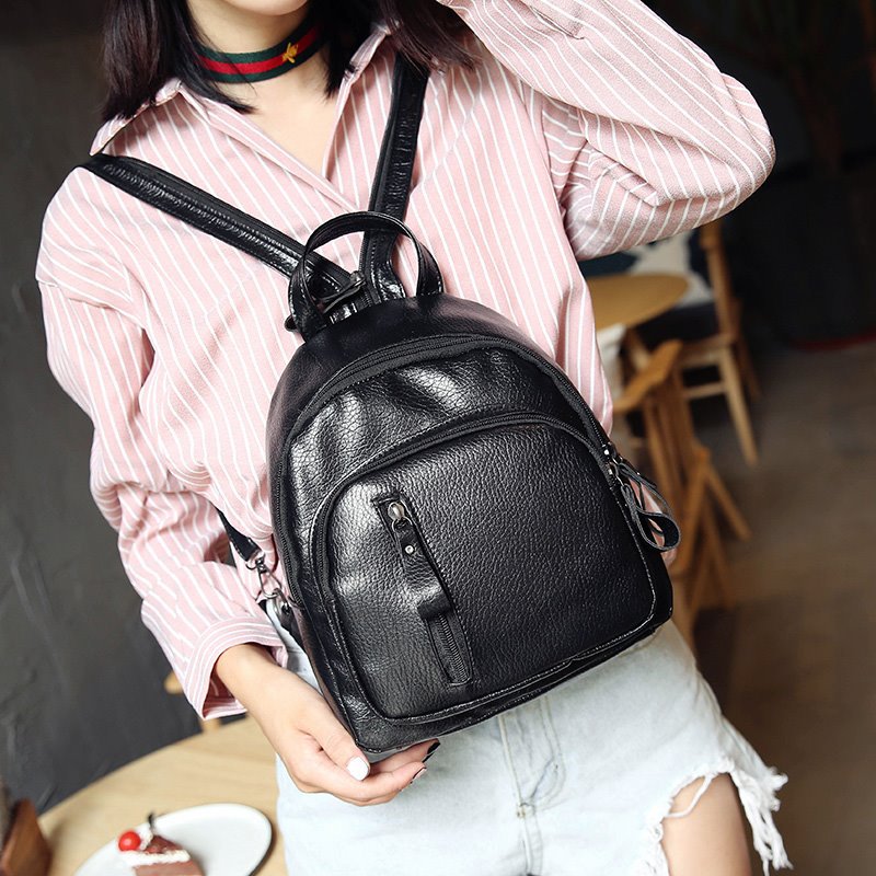 All-Matching Women's Backpack Autumn and Winter New Korean Style Simple and Versatile Variety Small Backpack Casual Slanted Chest Bag Fashion