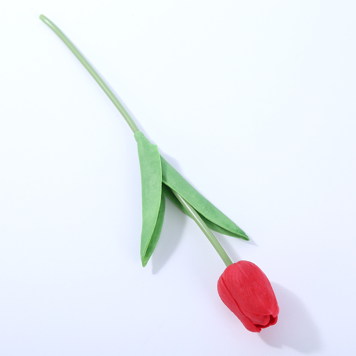 单支迷你郁金香假花纯手工郁金香塑料花专业定制仿真花厂家批发