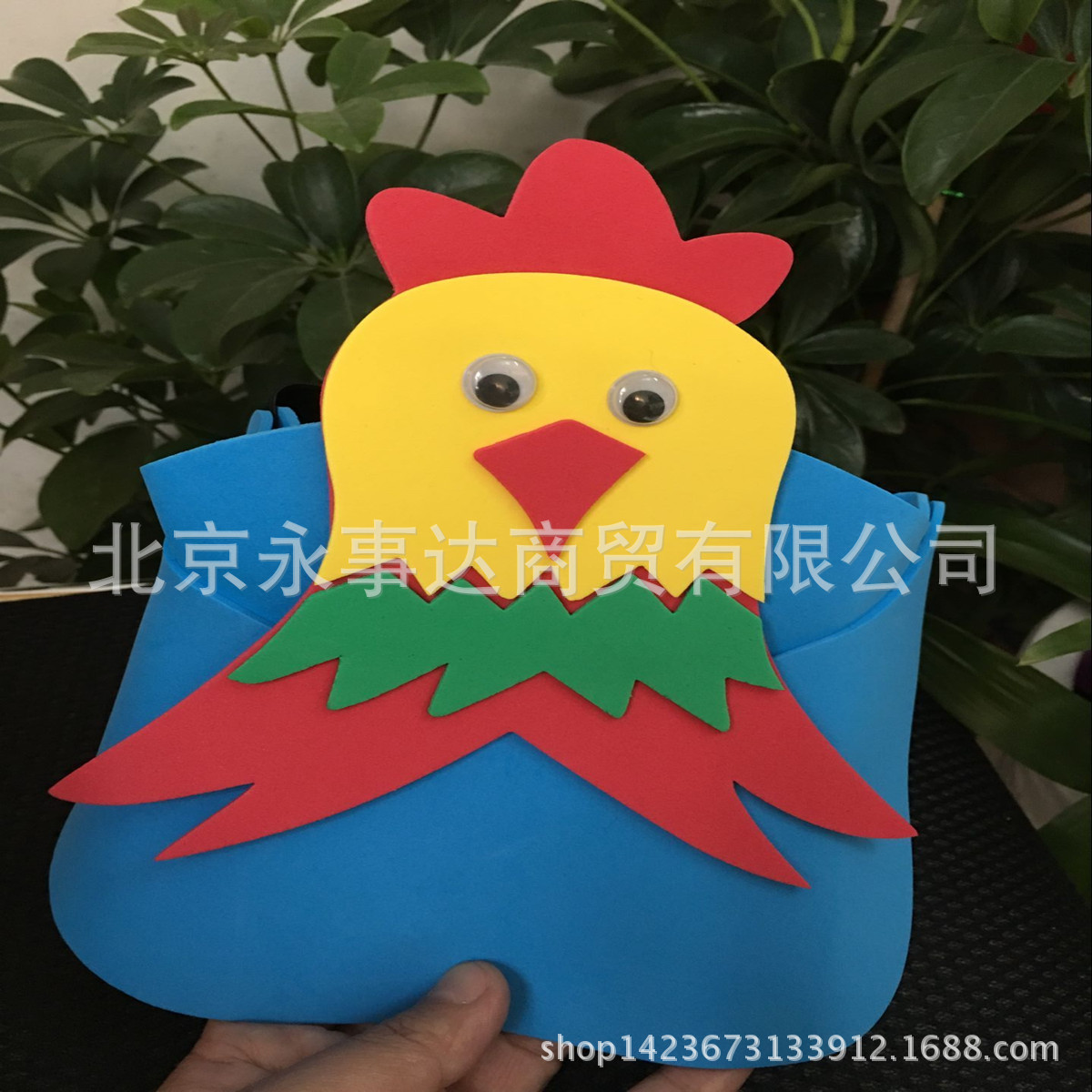 小鸡  公鸡生肖动物头饰批发 帽子eva面具 儿童表演道具