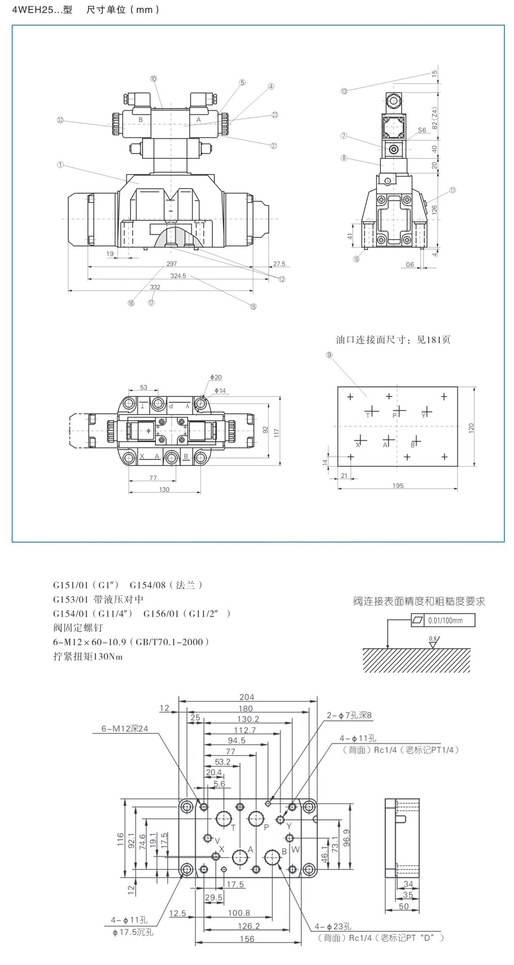 济南隆利电液换向阀4weh25e/l/j 25通径高压铸铁外贸货源厂家直销