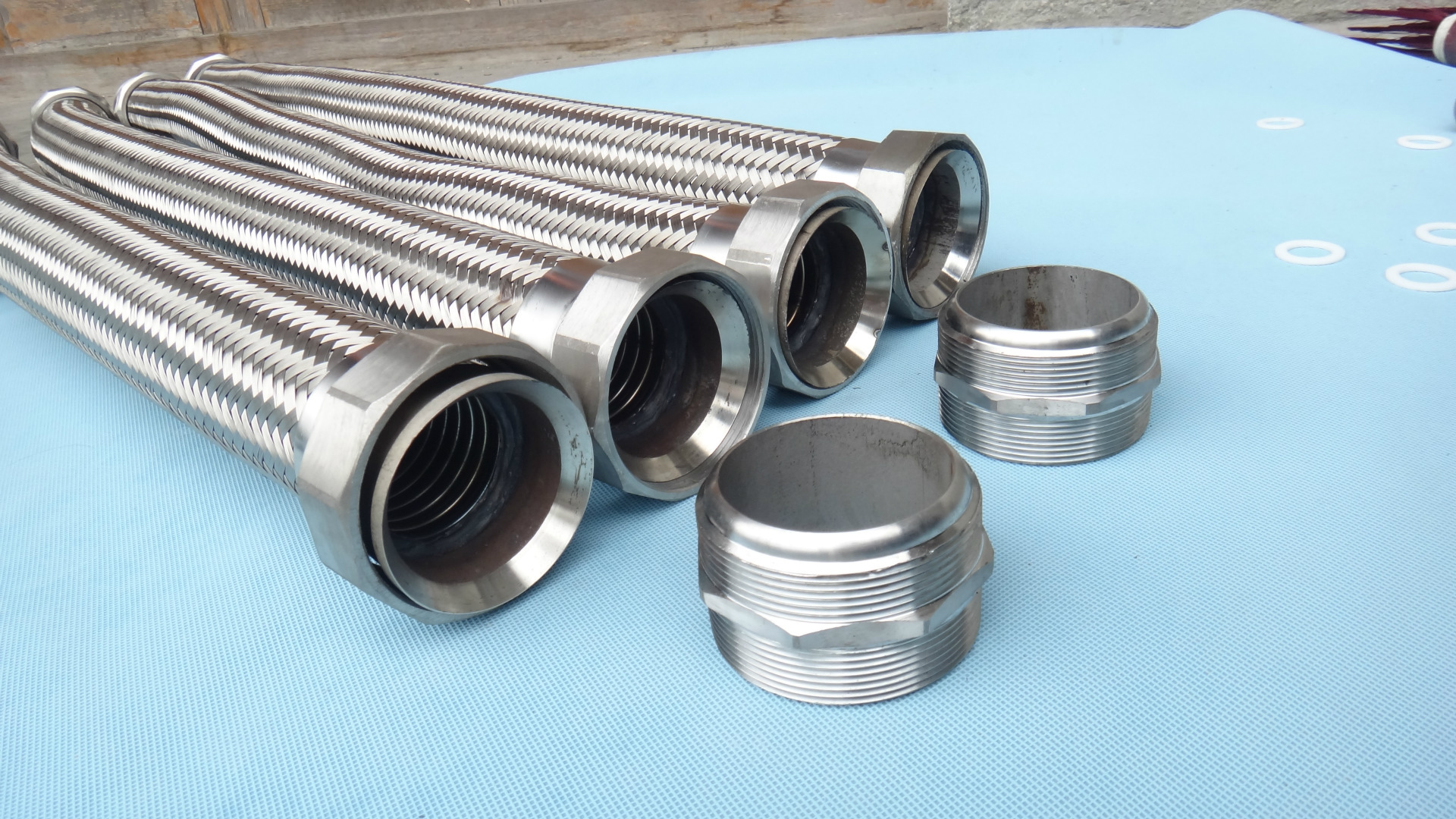 201/304/316不锈钢金属波纹管 蒸汽金属软管 编织高压管1.5寸dn40