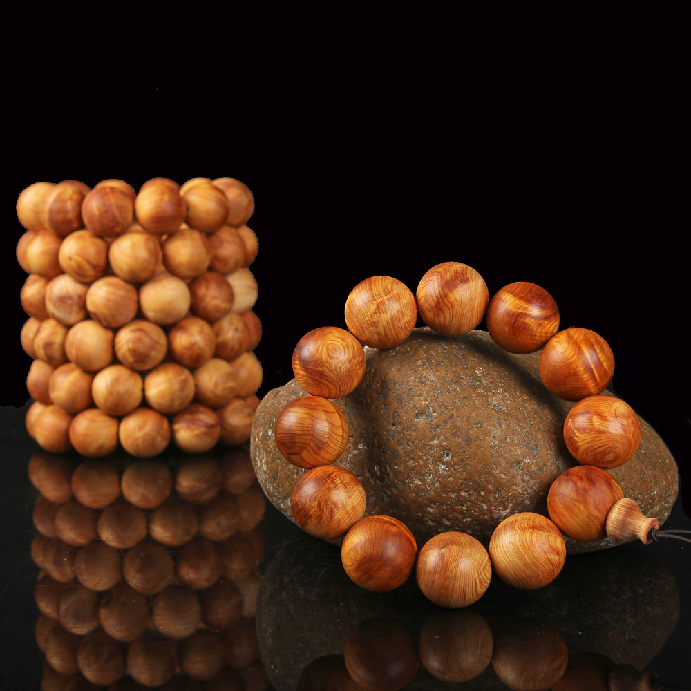 太行崖柏手串瘤疤水波闪电纹油20mm