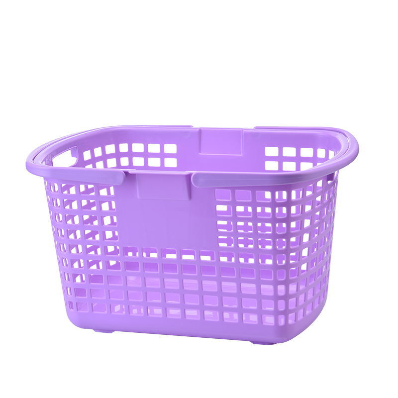 Plastic Portable Storage Basket Pp Supermarket Shopping Basket Vegetable Basket Hollow Fruit Bath Laundry Basket Wholesale 0720