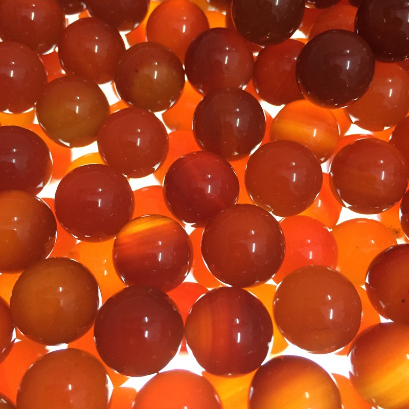 厂家现货 七星盘配珠 12mm 红玛瑙 灰玛瑙 圆珠天然石diy饰品配件