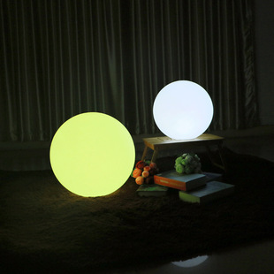 led球形灯 圆球灯七彩防水庭院景观草坪灯充电落地灯户外发光球灯