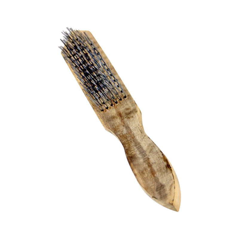 普通钢丝刷除锈刷铁刷子钢刷子6行15*14