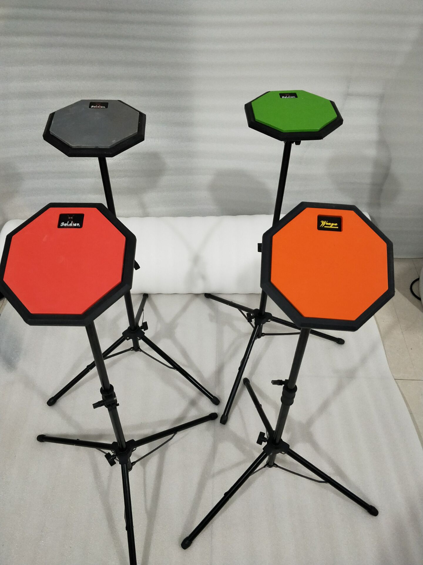 哑鼓儿童哑鼓8寸哑鼓8角哑鼓练习用哑鼓带架子哑鼓