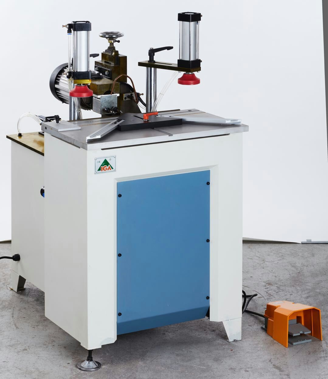 双头自动打孔机 实木复合板材使用 45度打孔拼接门框窗框画框