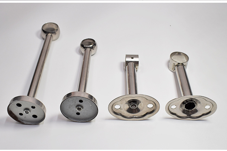 固定式晾衣杆吊座 阳台顶装吊通不锈钢挂衣杆墙顶吊装晒衣杆法兰