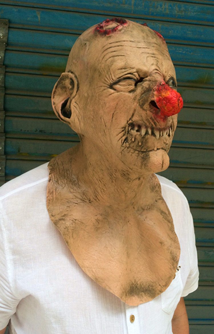 哥布林王国面具 大鼻子恐怖面具恐怖乳胶面具高仿真面具丧尸头套