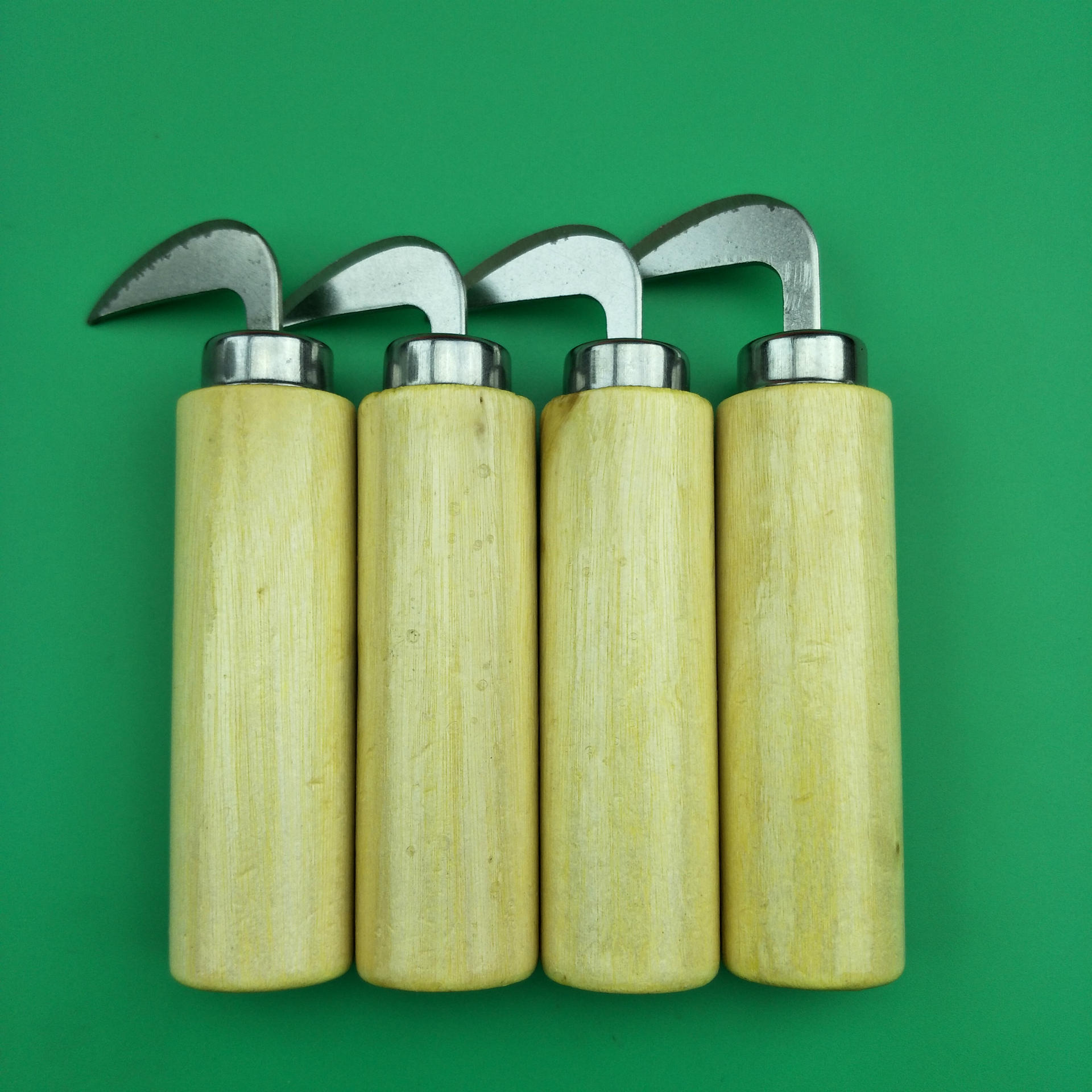 厂家直销青皮核桃刀 核桃夹 木柄青皮核桃刀 不锈钢剥青皮核桃刀