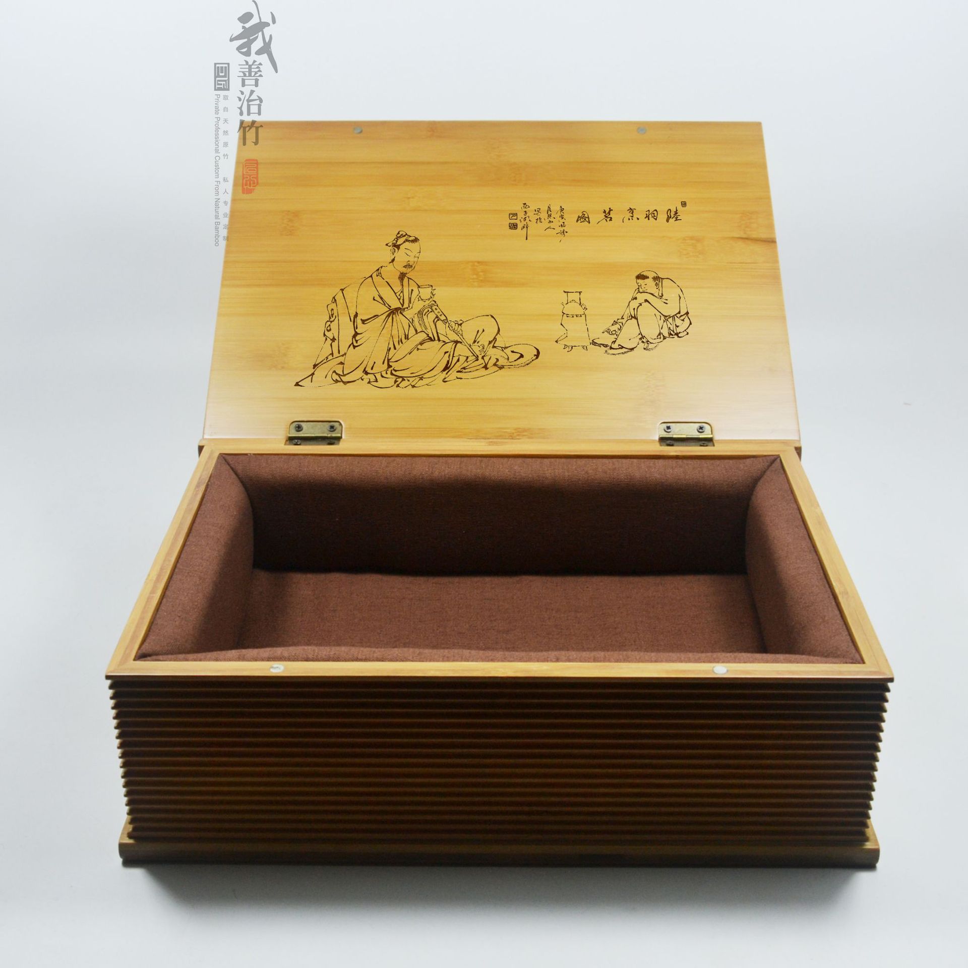 厂家批发竹盒竹包装竹礼盒茶叶盒月饼盒收纳竹盒书式竹盒定制茶具