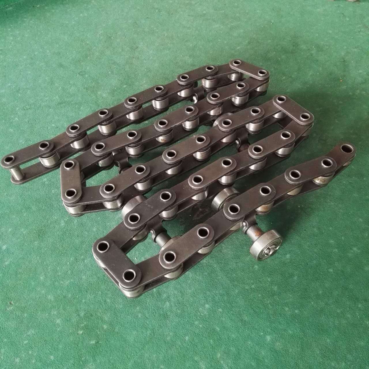 专业订制喷油线涂装链条 地轨自动喷油线输送链条p50.8节距