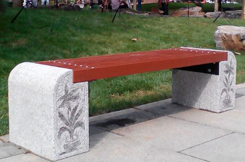 供应天然大理石简约公园休息石椅子 石雕坐凳 可定制xbsdg-32