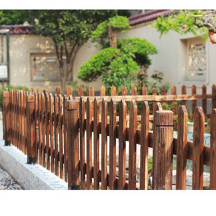 防腐木栅栏 围栏 护栏 花园木栅栏 园艺阳台露台木制护栏围栏