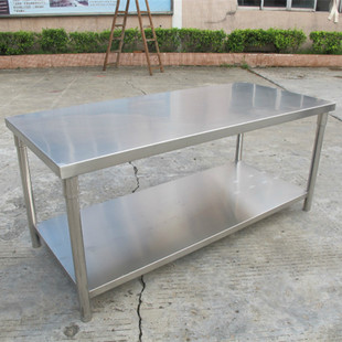 厂家定制厨房设备不锈钢304活动台碗碟工作台商用操作台工作台