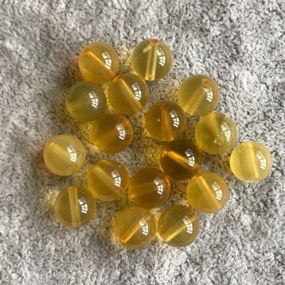 10天然黄澳宝散珠 直径 9毫米左右 一起走26