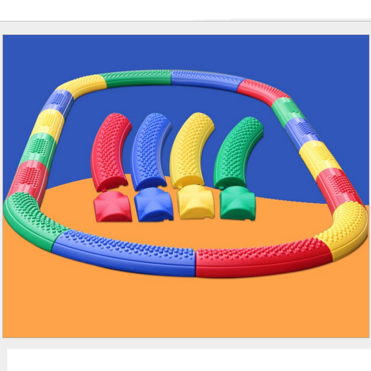 幼儿园感统训练器材教学设备 幼儿平衡木平衡触觉板20件套装