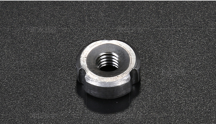 涛业五金m12内套牙螺母 定制有槽三沟管内实心铁螺母直销焊接螺母
