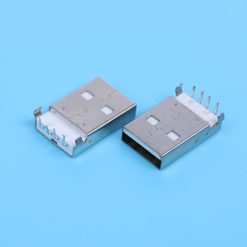 0 a公 am90度 数据线插头usb插座连接器手机插口连接头