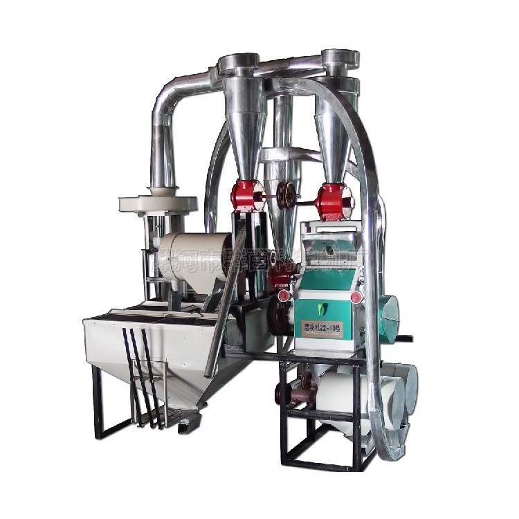 群百利粮机4050型家用小型面粉机五谷杂粮皮心分离单机面粉机械