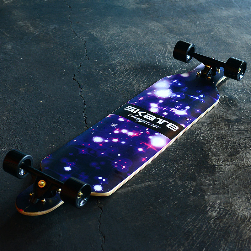 41英寸长板公路四轮滑板车刷街平板男女生成人代步滑板陆地冲浪板