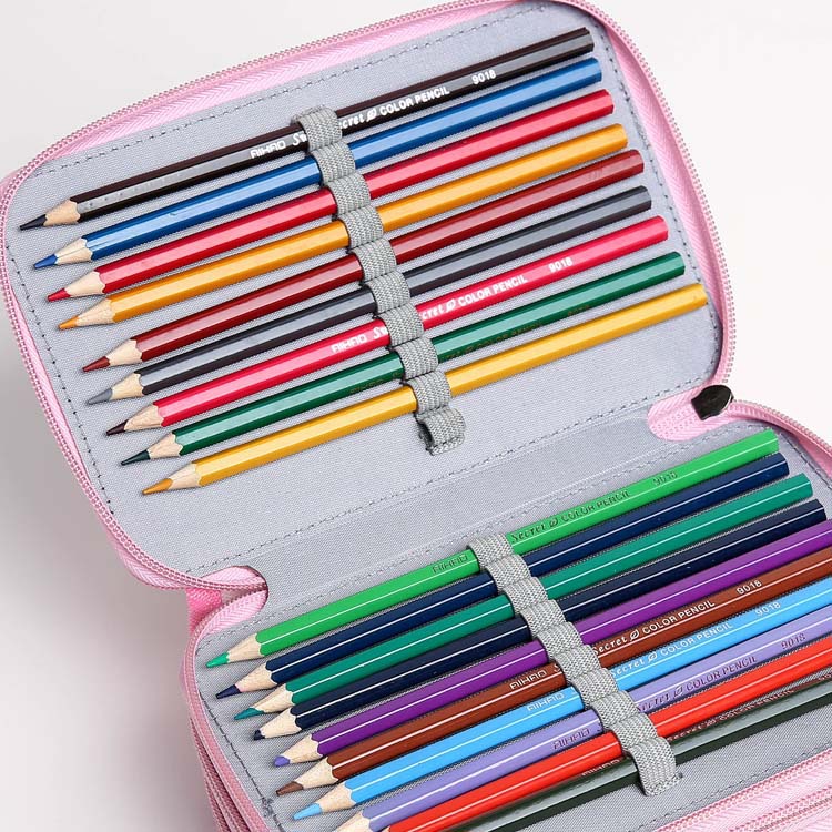 New Products in Stock Sketch Pencil Case Holes Large Capacity Color Lead Pencil Case Stationery Brush Art Manicure Buggy Bag 72 Holes