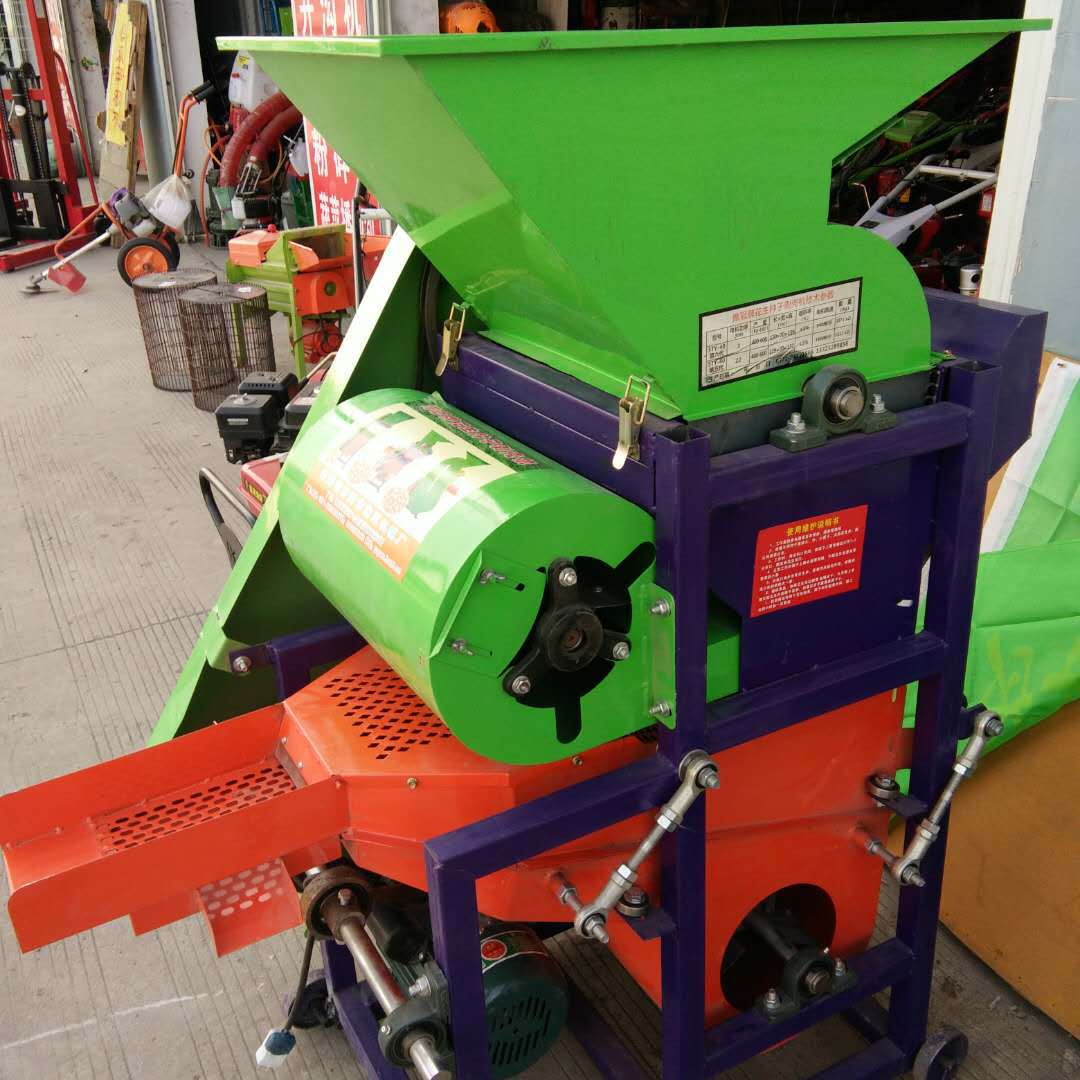 农用机械大型电动花生剥壳机图片价格出租加工花生种子.