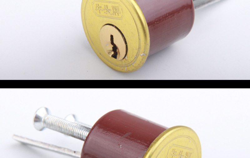 老式防盗门锁芯 牛头锁芯铜匙 非标异型 外装门锁芯 铁门木门锁头