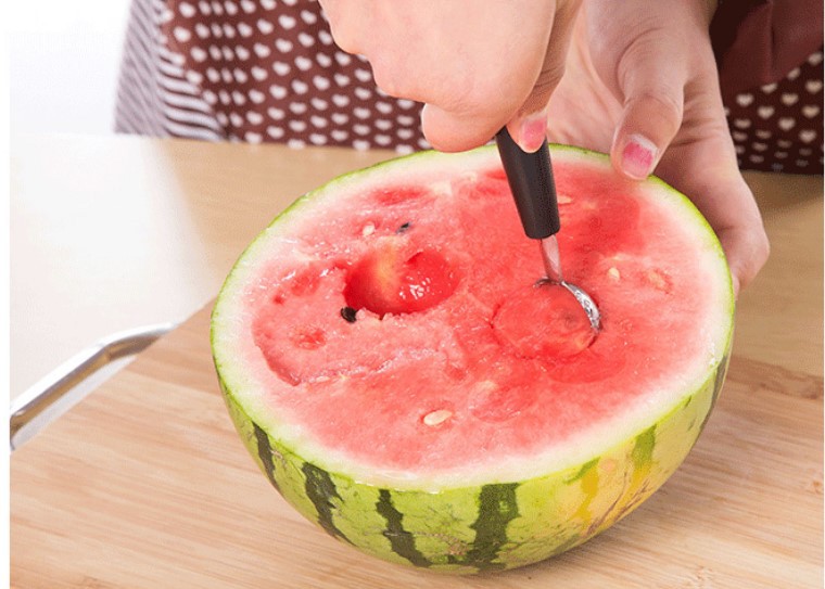 不锈钢西瓜挖球器 水果球勺子挖西瓜球勺西瓜勺 不锈钢水果挖球器